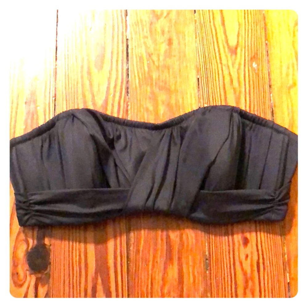NWT J. Crew D-cup bandeau swim top